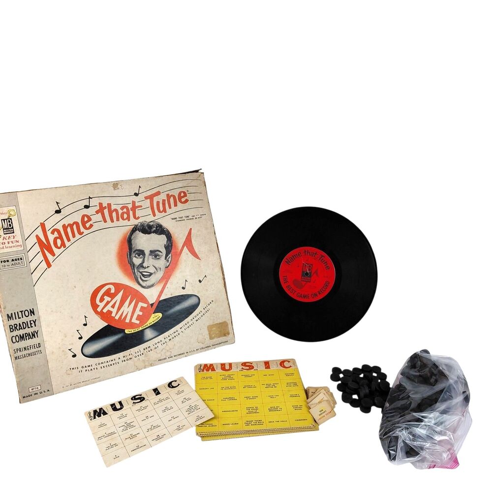 Milton Bradley NAME THAT TUNE GAME CBS TV With Record 1957